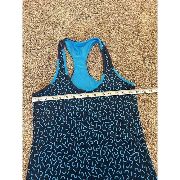 Lululemon Women's SeaWheeze Racerback Tank Blue Squiggles Standard Size 4 - Picture 6 of 8